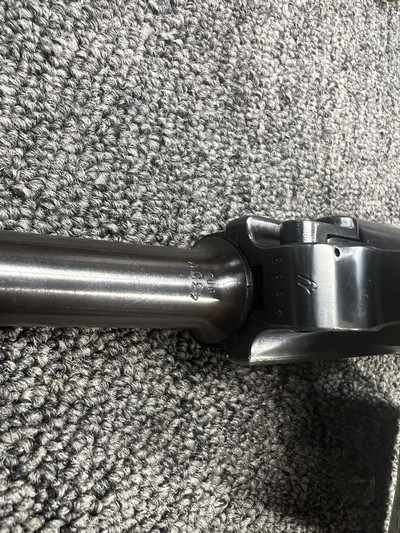 Matching 1941 Mauser P-08 Luger 9mm w/ 2 holsters - Image 8 of 8