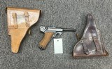 Matching 1941 Mauser P-08 Luger 9mm w/ 2 holsters - Image 2 of 8