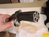 Antique English or Belgium 6 Shot .36 Cal. Pepperbox Pistol, Case Hardening - 7 of 10