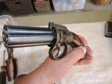 Antique English or Belgium 6 Shot .36 Cal. Pepperbox Pistol, Case Hardening - 8 of 10