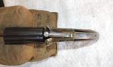 Antique English or Belgium 6 Shot .36 Cal. Pepperbox Pistol, Case Hardening - 5 of 10