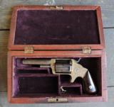 Antique Brooklyn Arms Slocum Revolver, .32, in Wood Case, Nice One - 1 of 15