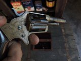 Antique Brooklyn Arms Slocum Revolver, .32, in Wood Case, Nice One - 9 of 15