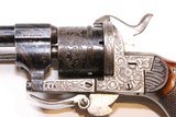 Lefaucheux Pinfire Pocket Revolver, 32cal - 6 of 10