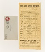 Original .22/32 Phil Bekeart Ad Smith & Wesson Heavy Frame Target 1912 DATED Mailing Envelope - 1 of 1
