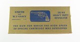 Smith & Wesson Pre Model 20 38/44 Heavy Duty RARE 4" Blue Gold Box Post War - 1 of 5