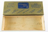 Smith & Wesson Pre Model 18 K-22 Combat Masterpiece Gold Box 1950's RARE 4" Blue - 3 of 5