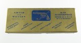 Smith & Wesson Pre Model 18 K-22 Combat Masterpiece Gold Box 1950's RARE 4" Blue - 2 of 5