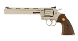 Colt Python 8" Nickel .357 Magnum CUSTOM SHOP ANIB Mfd. 1980 RARE - 6 of 10