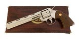 Colt Python 8" Nickel .357 Magnum CUSTOM SHOP ANIB Mfd. 1980 RARE - 1 of 10