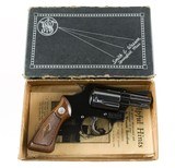 Smith & Wesson Pre Model 37 Chiefs Special Airweight 2" Square Butt 99% Original Box & Grips - 3 of 11