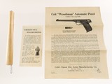 Colt Woodsman 1st Series Target .22 LR 1937 Original Box & Papers 99% - 5 of 11