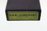 Smith & Wesson 2nd or 3rd Model .44 Hand Ejector 6.5" Maroon PRE WAR Display Box MINT SUPER RARE - 1 of 5