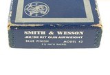 Smith & Wesson Model 43 Airweight .22/32 Kit Gun Original Grips & Box 99% No Upgrade! - 2 of 9