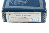 Smith & Wesson Pre Model 15 K-38 Combat Masterpiece 4-Screw Original Box 99% - 3 of 8