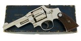 Smith & Wesson Pre War 38/44 Heavy Duty RARE Original Nickel & Grips Factory Letter Mfd 1934 Box 99% - 1 of 20