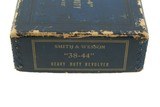 Smith & Wesson Pre War 38/44 Heavy Duty RARE Original Nickel & Grips Factory Letter Mfd 1934 Box 99% - 7 of 20