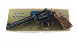 Smith & Wesson 1948 Pre Model 17 K-22 Masterpiece Narrow Rib Original Box & Grips Neat Serial Number 99% - 1 of 17