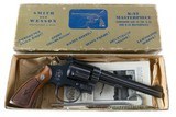 Smith & Wesson 1948 Pre Model 17 K-22 Masterpiece Narrow Rib Original Box & Grips Neat Serial Number 99% - 2 of 17