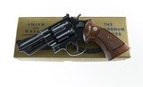 Smith & Wesson Pre Model 27 .357 Magnum 3 1/2" Blued Mfd. 1955 Complete in Original Gold Box 99%! - 2 of 17