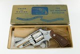 Smith & Wesson Pre Model 27 Rare 3 1/2" .357 Magnum Nickel Mfd. 1954 Original Box & Grips 99%+ - 2 of 18