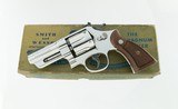 Smith & Wesson Pre Model 27 Rare 3 1/2" .357 Magnum Nickel Mfd. 1954 Original Box & Grips 99%+ - 1 of 18