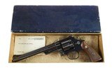 Smith & Wesson Model 27 No Dash 8 3/8" .357 Magnum 4-Screw Mfd. 1959 Original Box & Grips 99%+ - 2 of 16