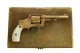 Smith & Wesson Model of 1903 .32 Hand Ejector FACTORY OSCAR YOUNG ENGRAVED & Gold Plated w/ Pearl Grips LETTERED - 1 of 11