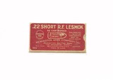 Remington Arms UMC .22 Short R.F. LESMOK 53-S MINT - 1 of 6