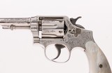 Factory Oscar Young Engraved Smith & Wesson 3rd Change .38 M&P 4" Nickel Shipped 1915
EL PASO TEXAS - 3 of 13