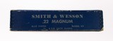 Smith & Wesson Model 53 .22 Jet 1st Year Mfd. 1961 Scarce 8 3/8" Blued COMPLETE & ANIB - 4 of 14