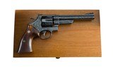 Signed Factory Class A Harry Jarvis Engraved Smith & Wesson Pre Model 25 6 1/2" Red Ramp Smooth Rosewood Factory Letter 100% NEW - 1 of 14