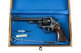 Signed Factory Class A Harry Jarvis Engraved Smith & Wesson Pre Model 25 6 1/2" Red Ramp Smooth Rosewood Factory Letter 100% NEW - 3 of 14