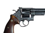 Signed Factory Class A Harry Jarvis Engraved Smith & Wesson Pre Model 25 6 1/2" Red Ramp Smooth Rosewood Factory Letter 100% NEW - 13 of 14