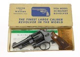 ULTRA RARE 4" Smith & Wesson Pre Model 21 .44 Military Model of 1950 Mfd. 1956 Box & Papers 99% - 2 of 15