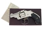 FABULOUS Smith & Wesson .32 Safety Hammerless 2" Nickel Bicycle Gun Box & Papers MINT