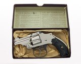 FABULOUS Smith & Wesson .32 Safety Hammerless 2" Nickel Bicycle Gun Box & Papers MINT - 4 of 7