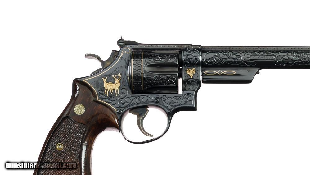 Engraved & Gold Inlaid Smith & Wesson S Prefix Model 29-2