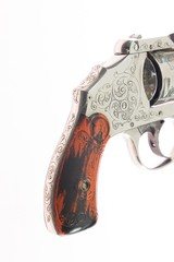 ***SOLD*** OSCAR YOUNG ENGRAVED Iver Johnson 38 Safety Hammerless Pre 1898 Antique Amazing Gun! - 9 of 10