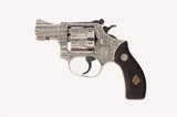 Smith & Wesson Factory Class A Engraved Pre Model 34 .22/32 Kit Gun 2" Nickel Harry Jarvis Carved Rosewood Magna w/ Carved Ivory Inlay 99%