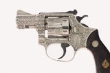 Smith & Wesson Factory Class A Engraved Pre Model 34 .22/32 Kit Gun 2" Nickel Harry Jarvis Carved Rosewood Magna w/ Carved Ivory Inlay 99% - 6 of 15