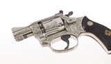 Smith & Wesson Factory Class A Engraved Pre Model 34 .22/32 Kit Gun 2" Nickel Harry Jarvis Carved Rosewood Magna w/ Carved Ivory Inlay 99% - 11 of 15