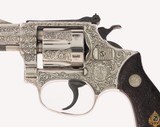 Smith & Wesson Factory Class A Engraved Pre Model 34 .22/32 Kit Gun 2" Nickel Harry Jarvis Carved Rosewood Magna w/ Carved Ivory Inlay 99% - 5 of 15