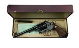 ** SOLD
**
Smith & Wesson Model of 1905 4th Change M&P Target Mfd. 1940 Magna Grips Maroon Box Tools Papers 99%+ - 2 of 12