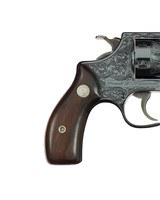 ONLY KNOWN FIXED SIGHT 22/32 Pre Model 34 Kit Gun Factory Inscribed & Engraved by Tom Freyburger for S&W Treasurer Frank Symonds - 4 of 13
