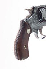ONLY KNOWN FIXED SIGHT 22/32 Pre Model 34 Kit Gun Factory Inscribed & Engraved by Tom Freyburger for S&W Treasurer Frank Symonds - 12 of 13