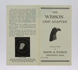 Smith & Wesson Pre War N Frame Grip Adapter All Original W/ Factory Brochure NICE! - 4 of 4