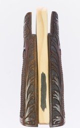 RARE Smith & Wesson Factory Carved N Frame Diamond Magna Grips Sharp Shoulder 1950's - 3 of 5