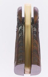 RARE Smith & Wesson Factory Carved N Frame Diamond Magna Grips Sharp Shoulder 1950's - 4 of 5