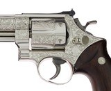 Single Finest Smith & Wesson Model 57 Factory Class A PLUS Engraved 47 Extra Hours of Engraving Nickel Factory Letter PUBLISHED MINT CONDITION - 3 of 12